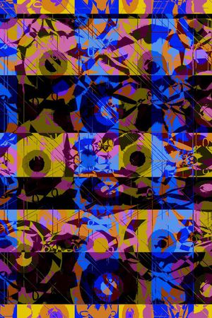 抽象印花华亿平台图片