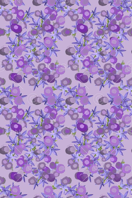 碎碎花卉印花华亿平台图片