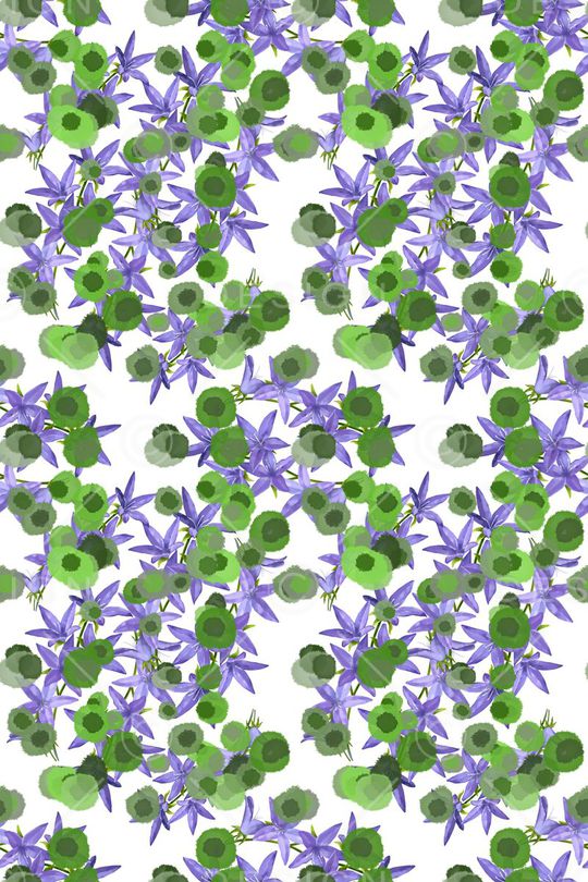 碎碎花卉印花华亿平台图片