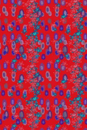 风格花卉印花华亿平台图片