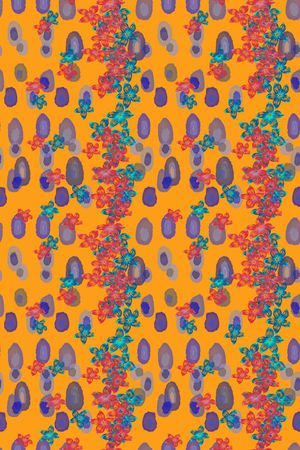 风格花卉印花华亿平台图片