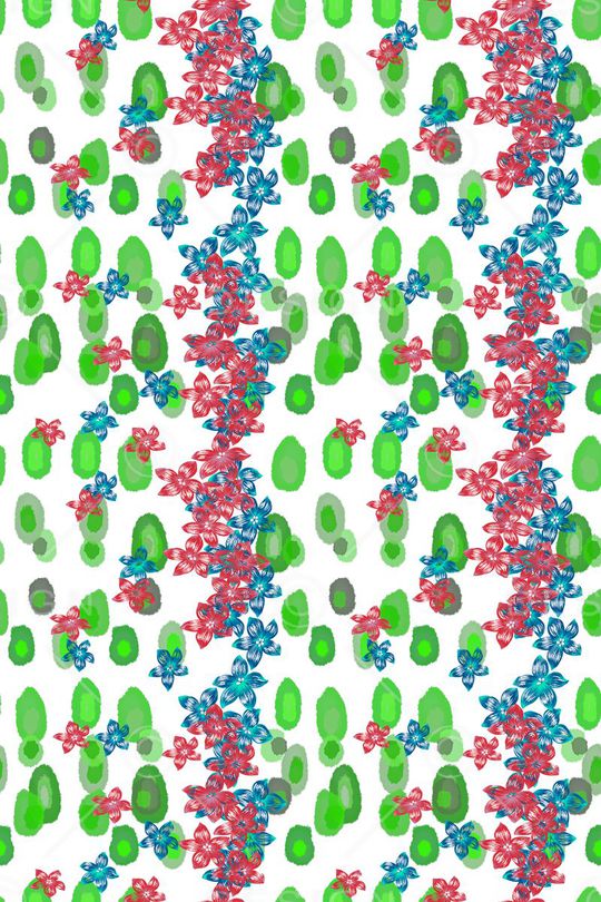 风格花卉印花华亿平台图片