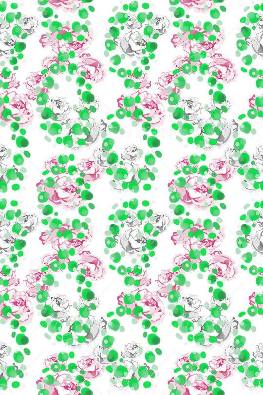 碎碎花卉印花华亿平台图片