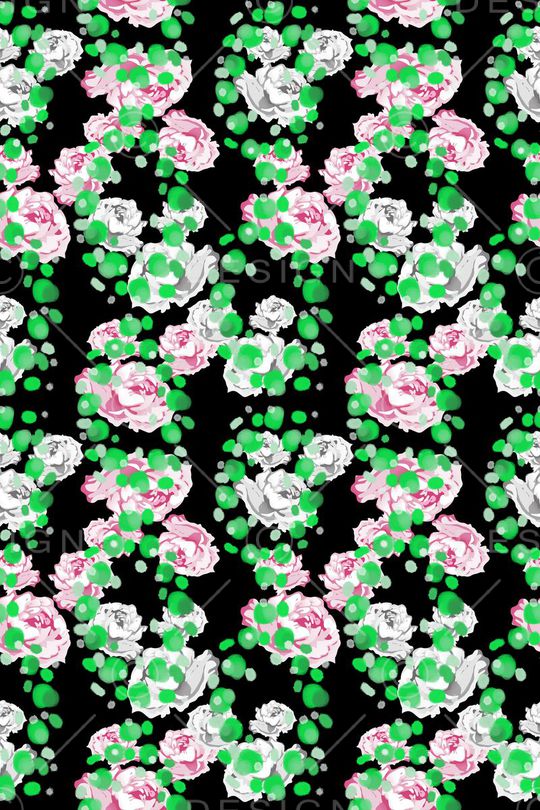 碎碎花卉印花华亿平台图片