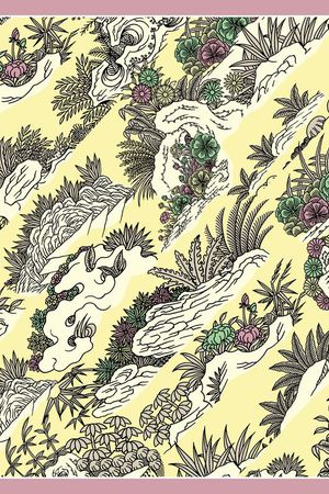 假山印花华亿平台图片