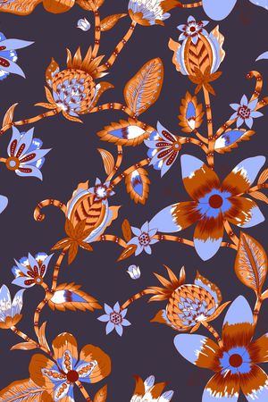 绣球花印花华亿平台图片