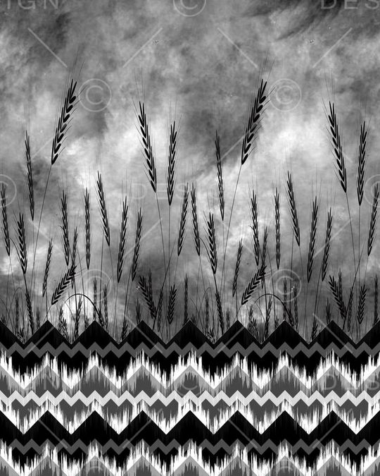 几何图形印花华亿平台图片