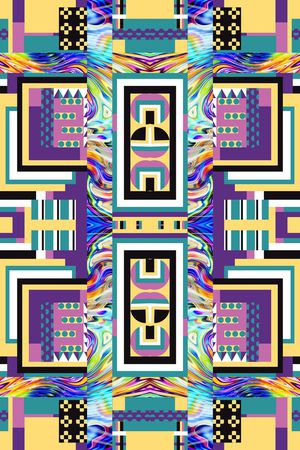 几何印花华亿平台图片