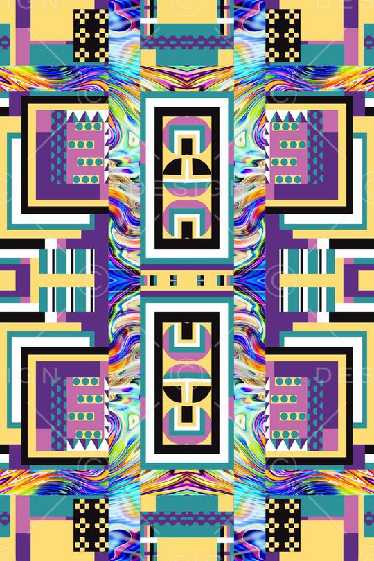 几何印花华亿平台图片