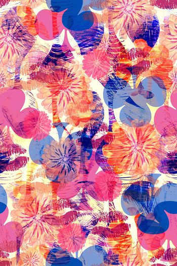 612387-时尚花卉嘴唇1