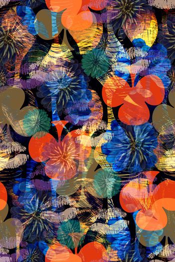 612389-时尚花卉嘴唇3