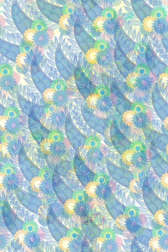 花卉组合印花华亿平台图片