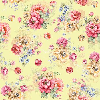 612446-写意花卉浅黄底