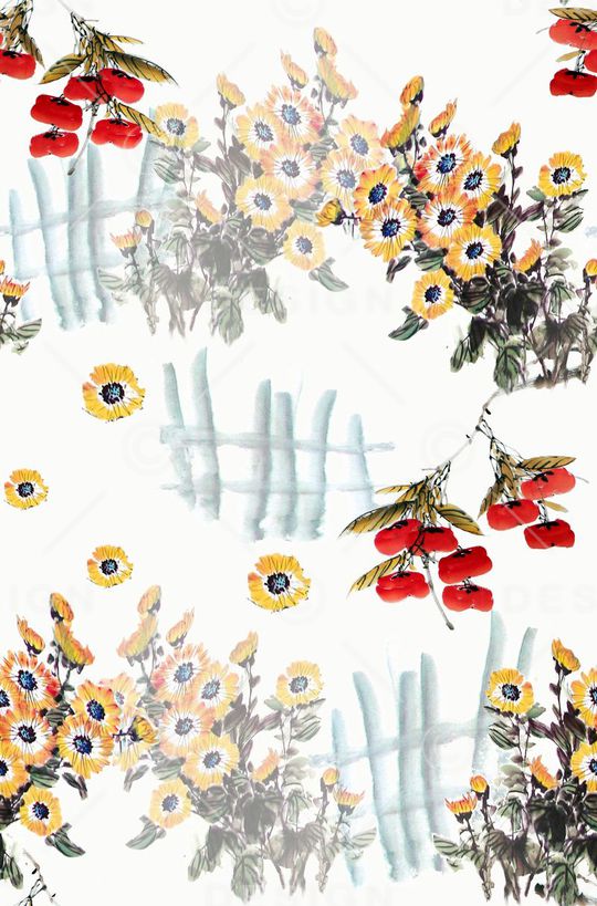 花朵印花华亿平台图片