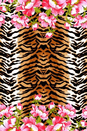 动物纹印花华亿平台图片