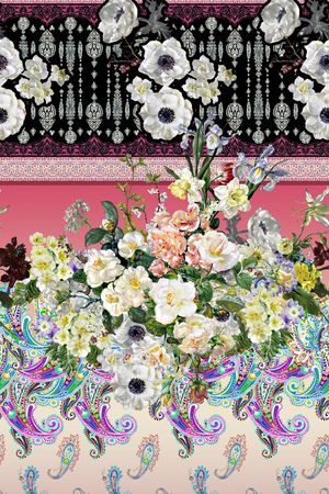 佩斯利印花华亿平台图片