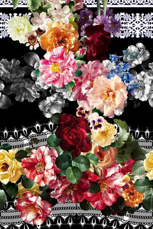 蕾丝印花华亿平台图片