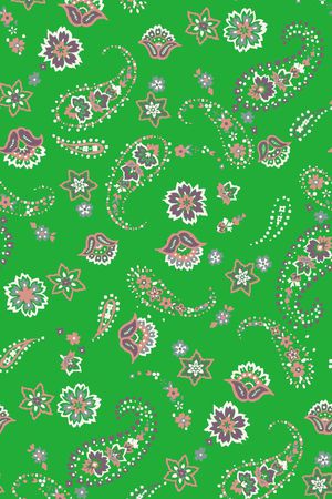 中东迪拜风格服饰纹样印花华亿平台图片