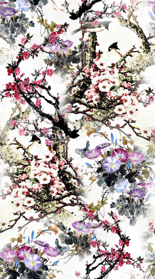 中国风印花华亿平台图片