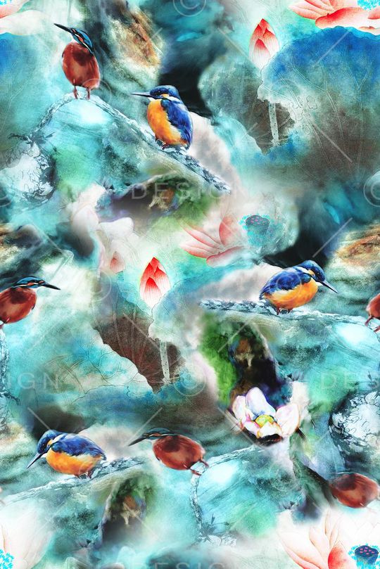 抽象印花华亿平台图片