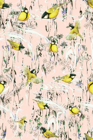 水墨印花华亿平台图片