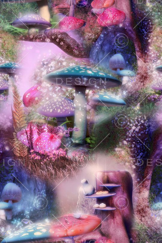 蘑菇印花华亿平台图片