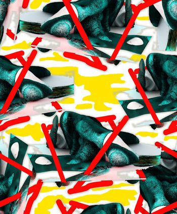 612904-抽象艺术肌理水彩潮牌华亿平台