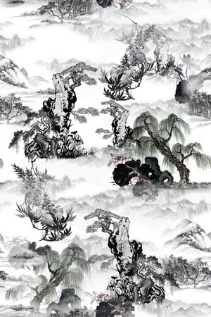 L.D~山水印花华亿平台图片