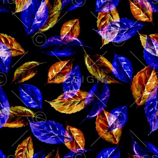 树叶印花华亿平台图片