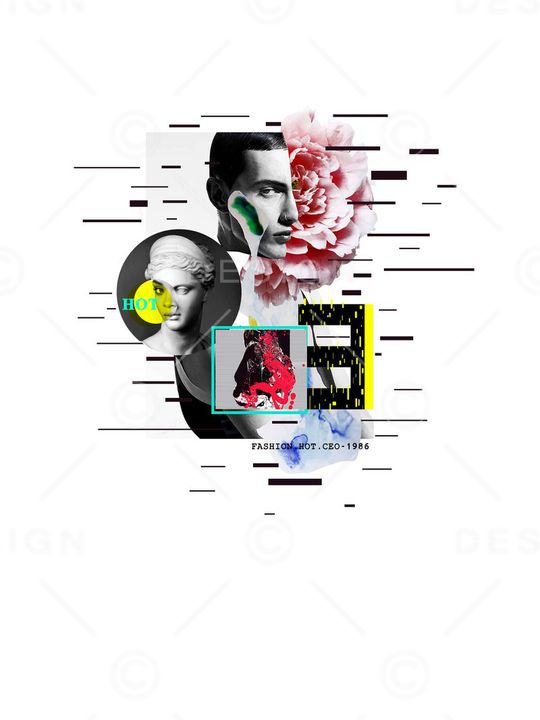 人物印花华亿平台图片