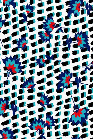 几何图形印花华亿平台图片