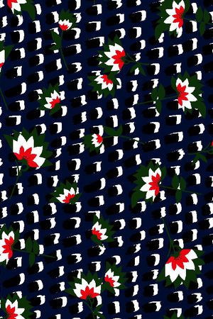 几何图形印花华亿平台图片