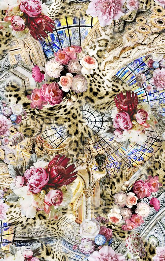 豹纹印花华亿平台图片