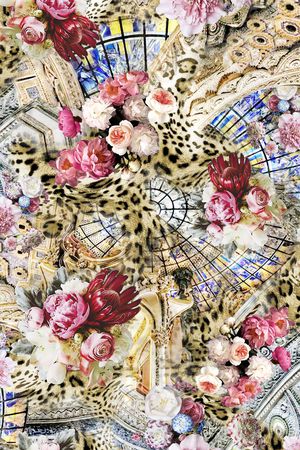 豹纹印花华亿平台图片