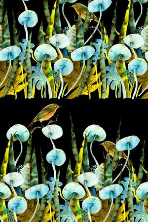 热带植物印花华亿平台图片