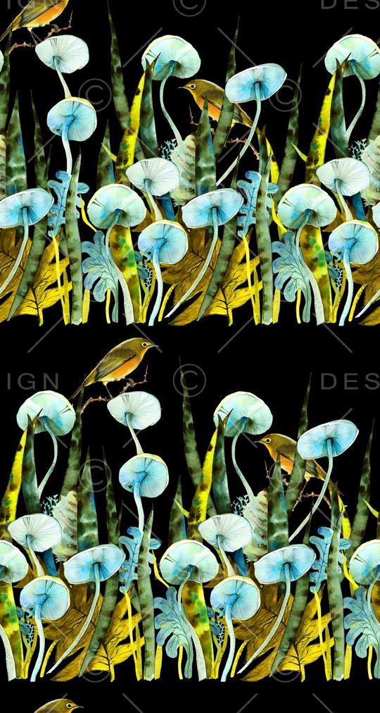 热带植物印花华亿平台图片