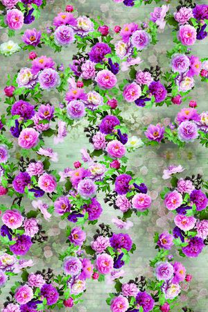 植物花卉印花华亿平台图片