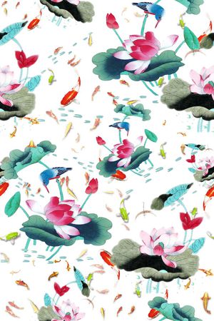 鱼印花华亿平台图片