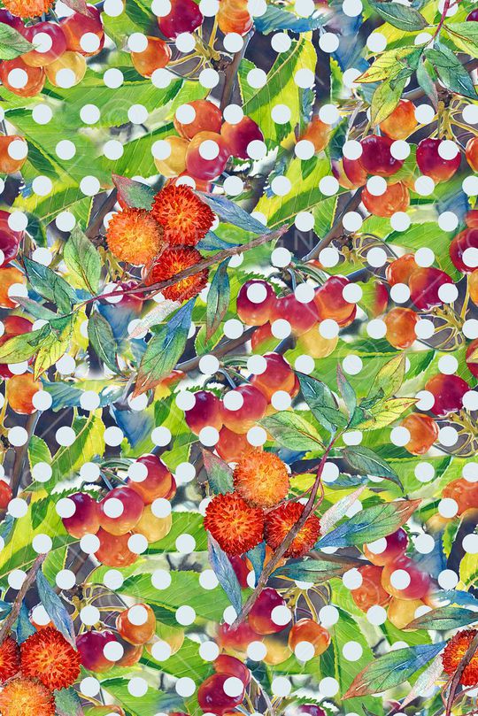 时尚手绘油画印花印花华亿平台图片