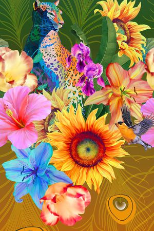 围巾华亿平台印花华亿平台图片