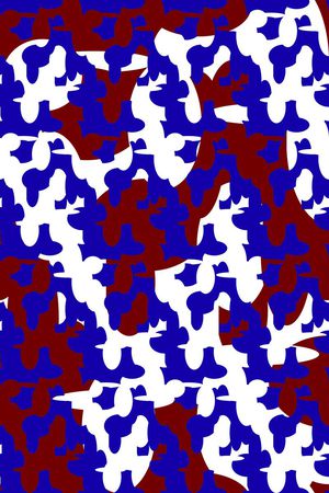 不规则几何印花华亿平台图片