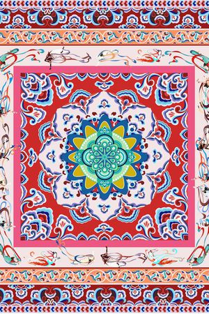 中国风印花华亿平台图片