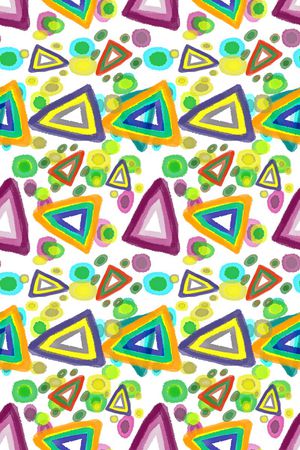 手绘涂鸦图案印花华亿平台图片