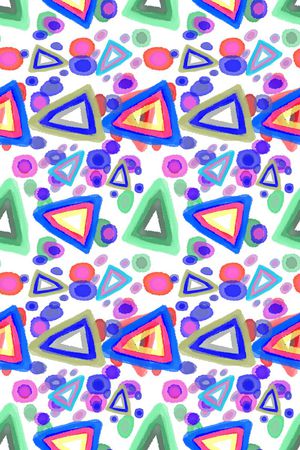 手绘涂鸦图案印花华亿平台图片