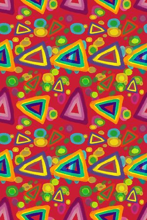 手绘涂鸦图案印花华亿平台图片