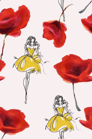 花朵印花华亿平台图片