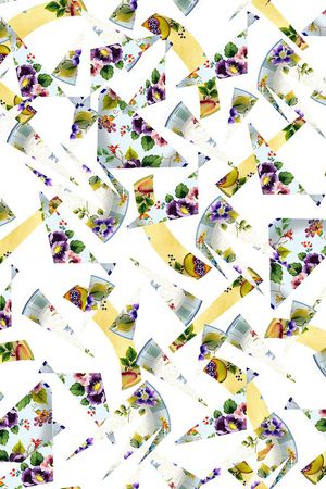 不规则几何印花华亿平台图片