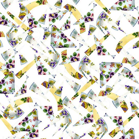 不规则几何印花华亿平台图片