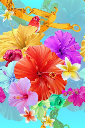 围巾华亿平台印花华亿平台图片