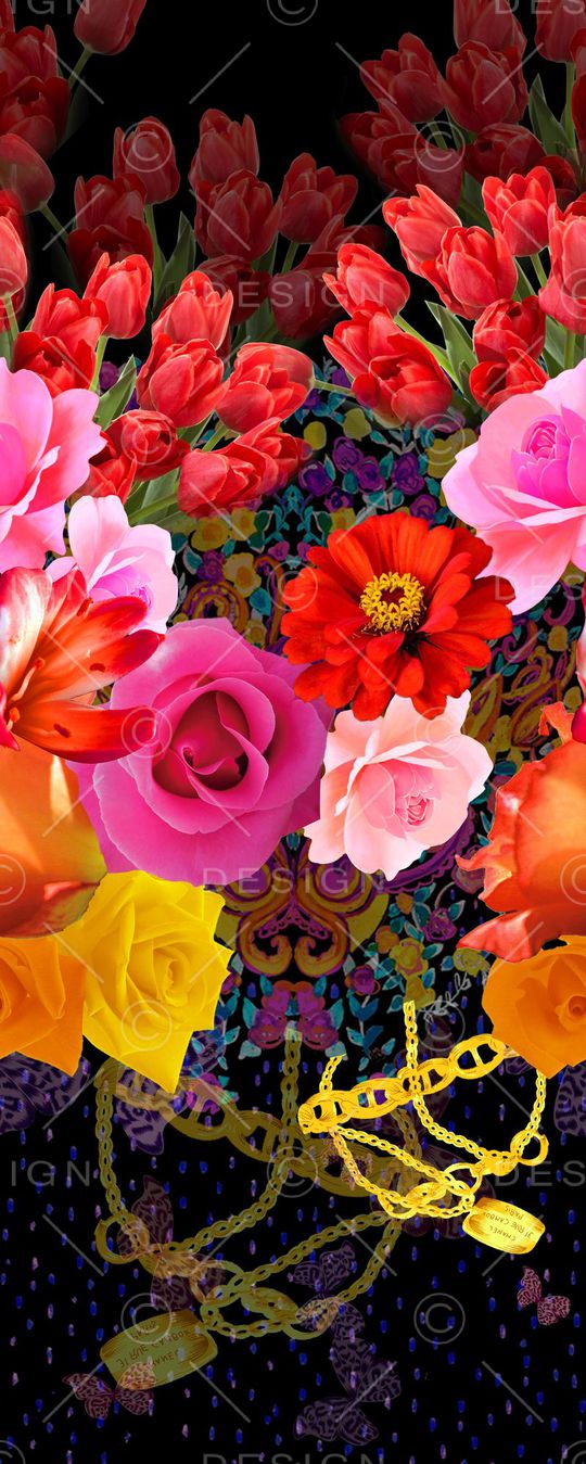 围巾华亿平台印花华亿平台图片